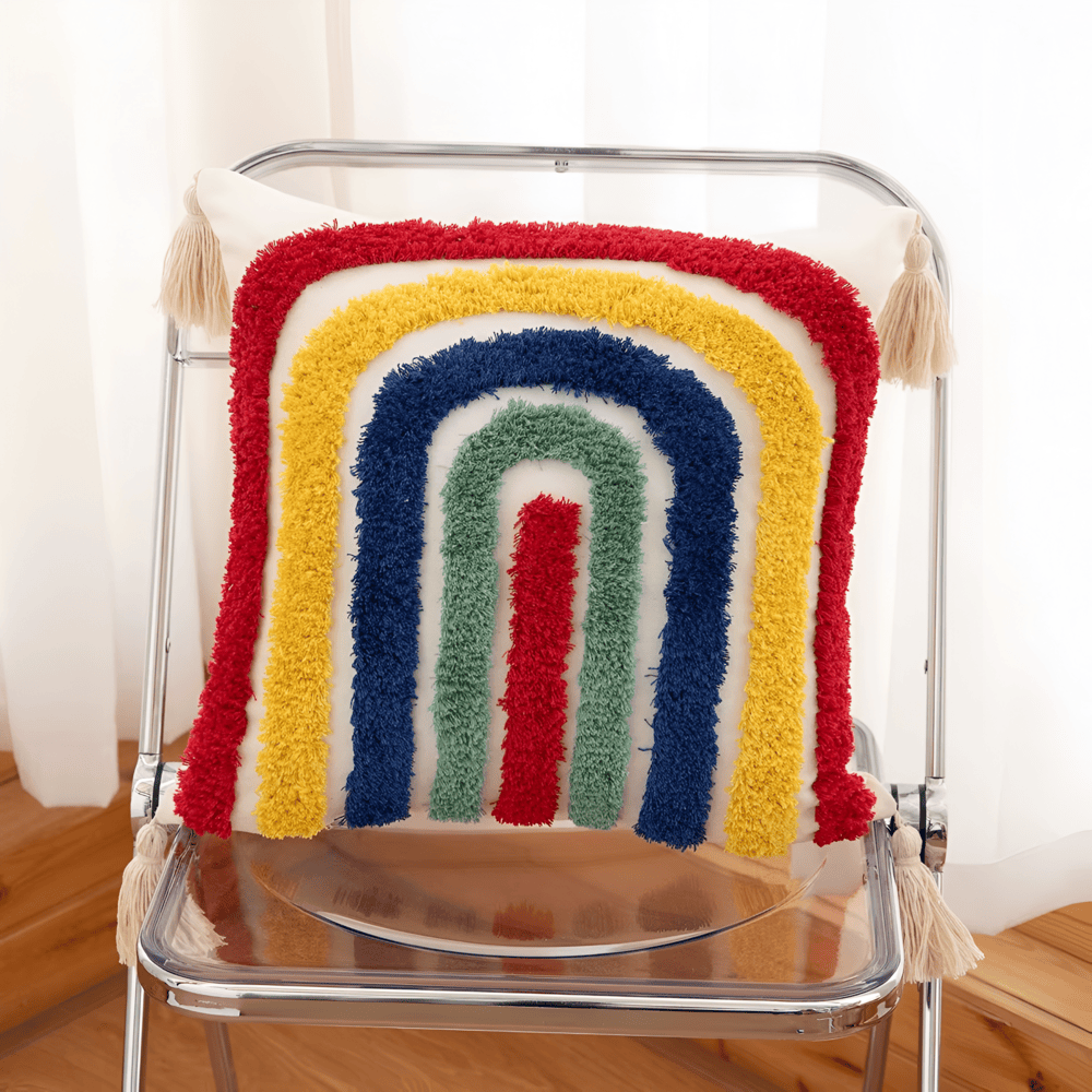 Schicke karierte Wellen - Design Kissenbezug - Trendiges Wohnaccessoire