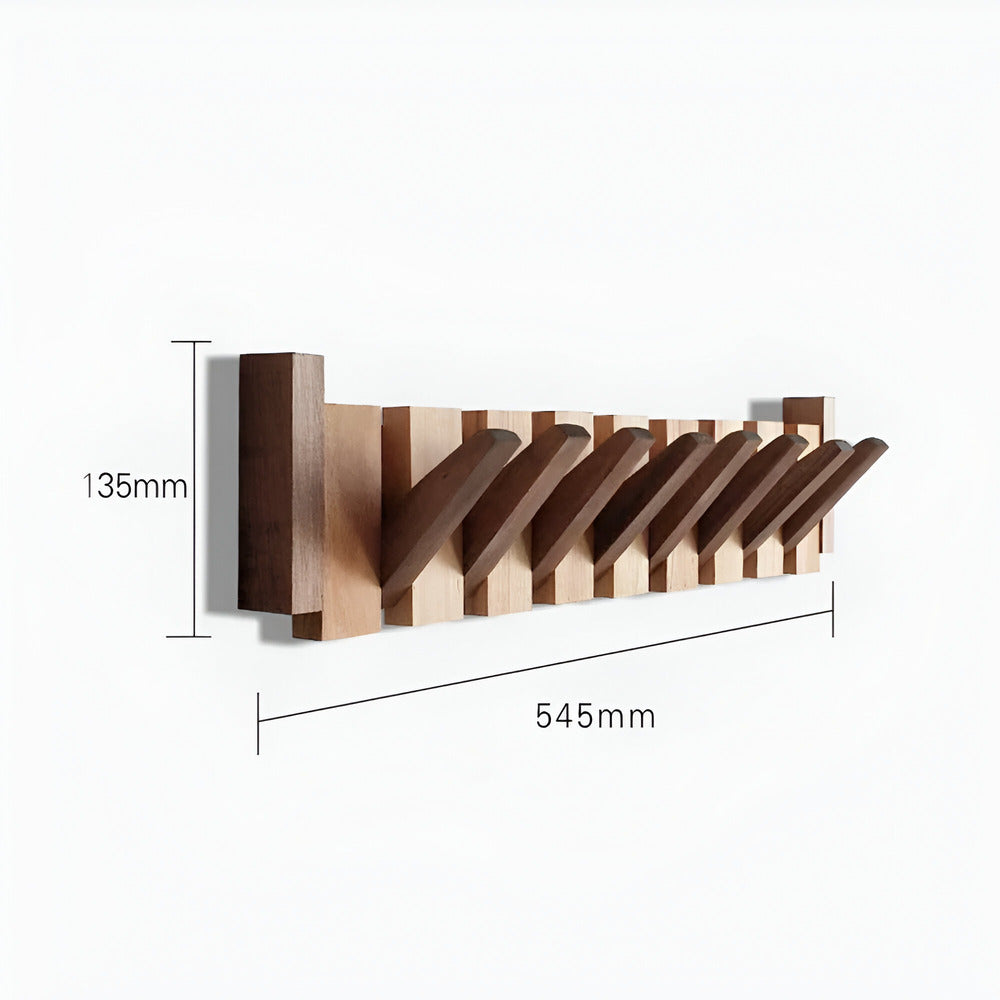 Schicker Holzkleiderhaken im Klavierdesign - Moderne Aufbewahrungslösung für den Eingangsbereich