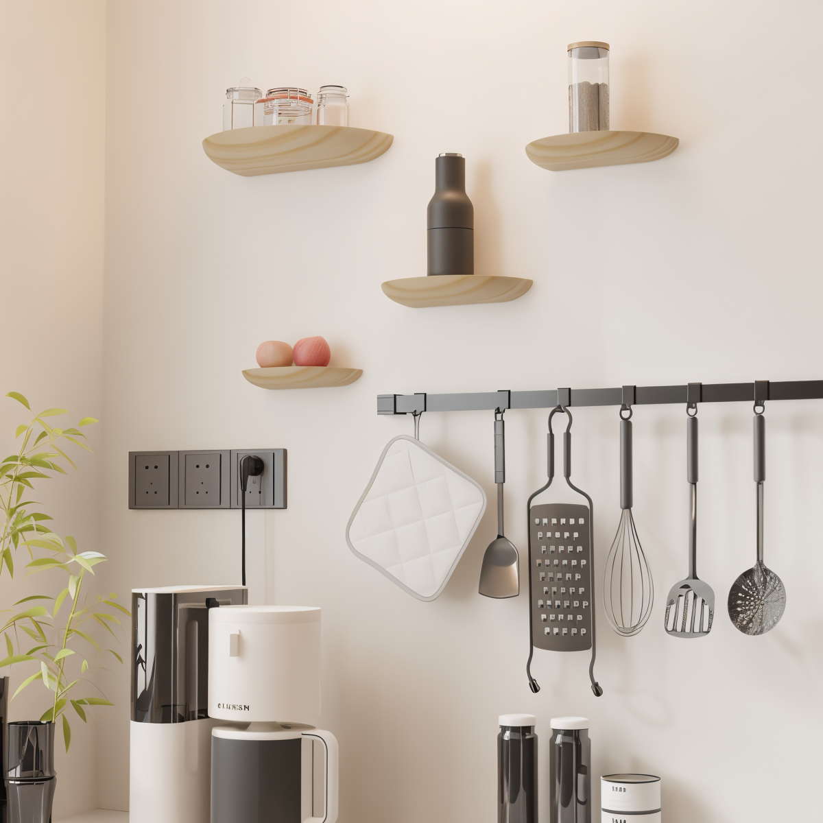 SemiCirc Regal - Ästhetisches Holzregal Wand