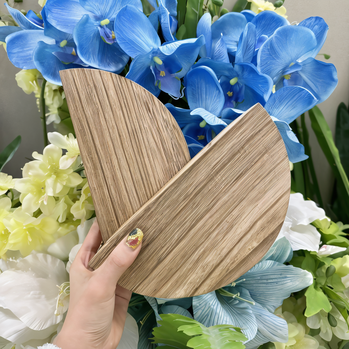 SemiCirc Regal - Ästhetisches Holzregal Wand