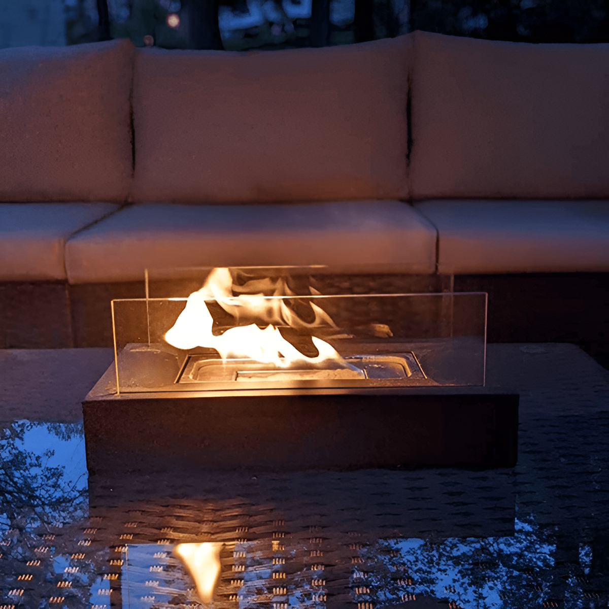SereniFire - Tischkamin Bioethanol rechteckig 35x18x20