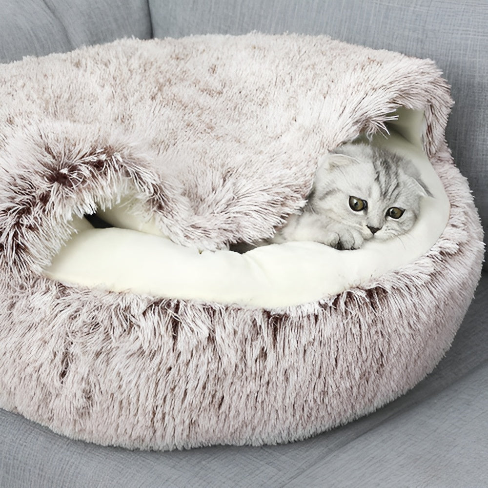 WarmPaws - Kuscheliges Rundbett für Hunde & Katzen mit