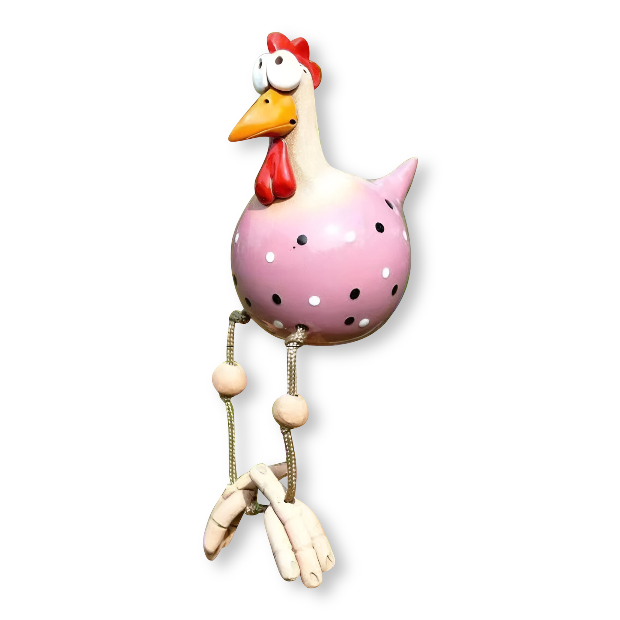 Gartenstatue - Hahn/Huhn aus wetterfestem Harz