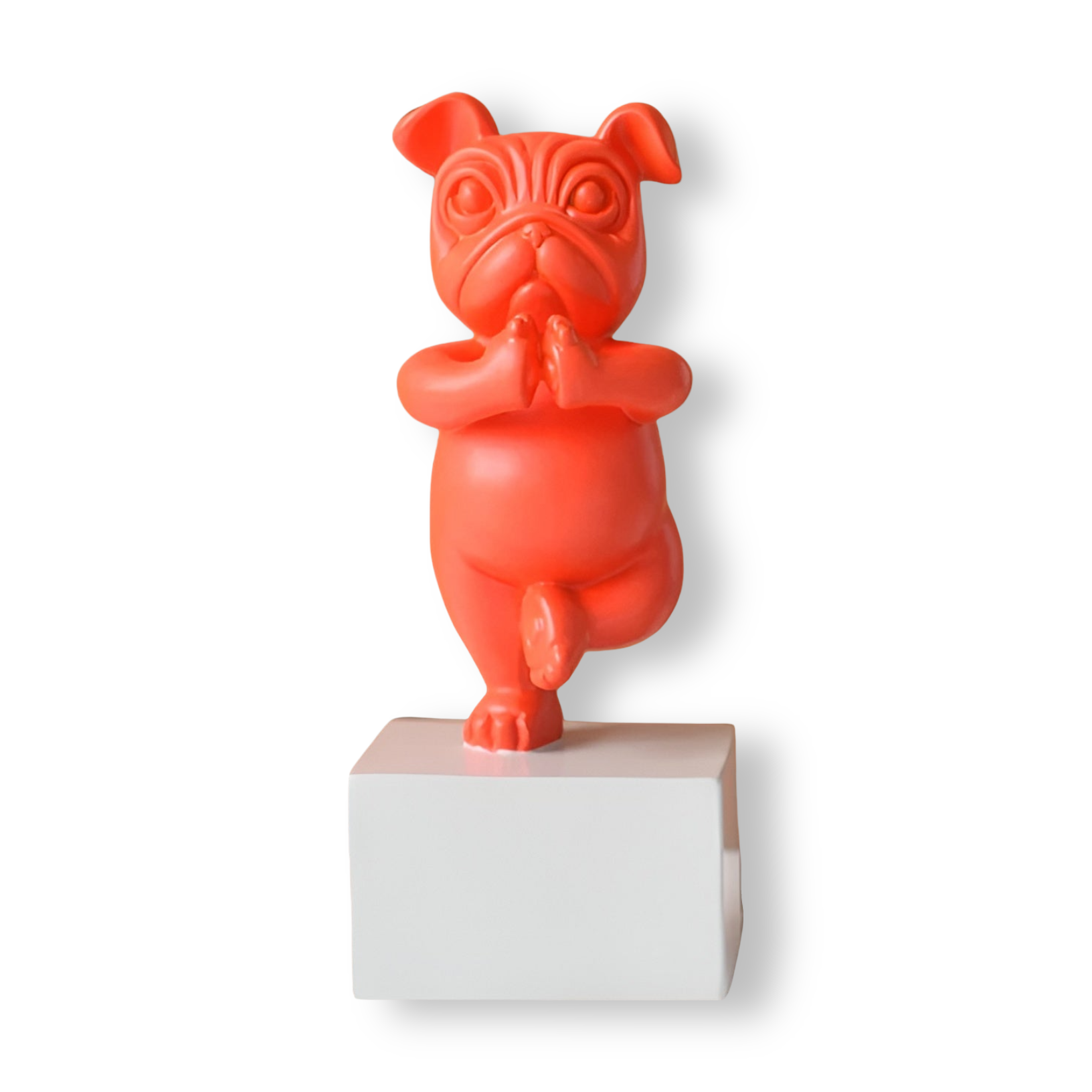 Yoga - Paws - Yoga Bulldogge Figur aus Kunstharz 23–26 cm