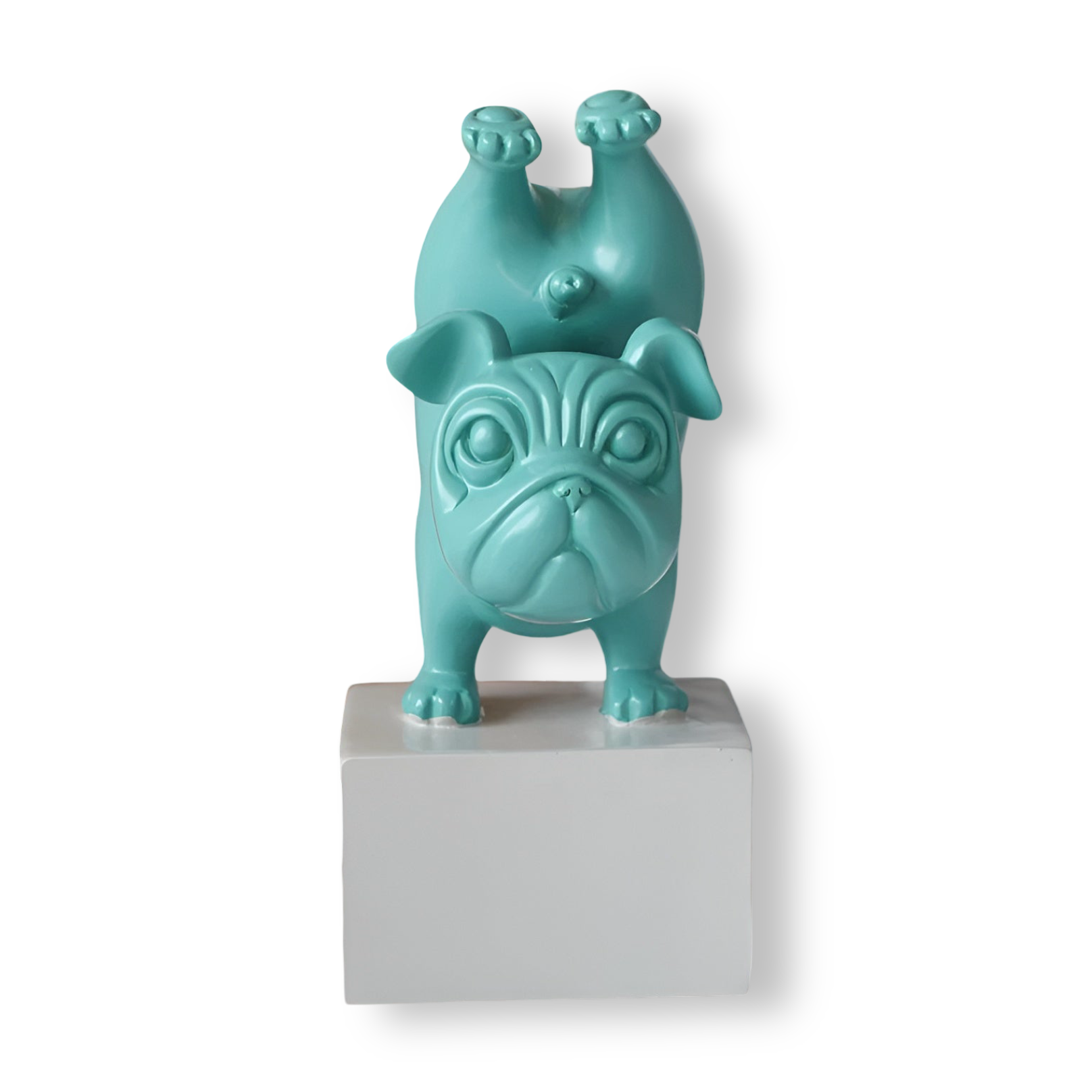 Yoga - Paws - Yoga Bulldogge Figur aus Kunstharz 23–26 cm