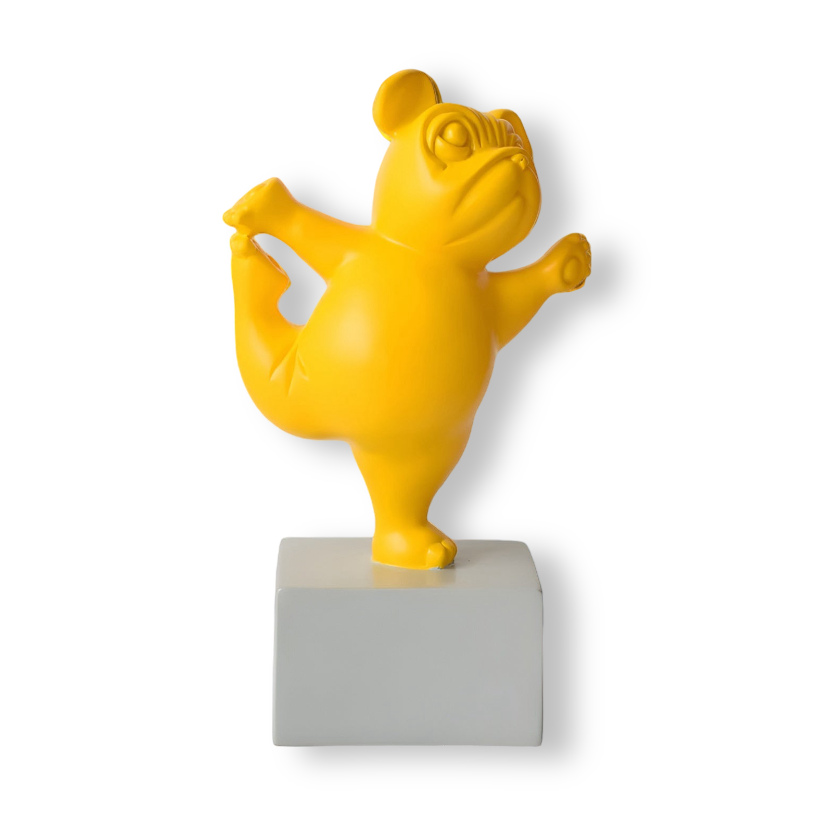 Yoga - Paws - Yoga Bulldogge Figur aus Kunstharz 23–26 cm