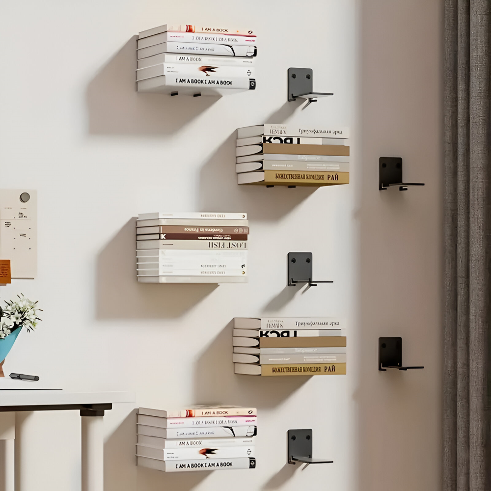 Unsichtbare Schwebende Buchregale - Wandmontierte Buchorganisatoren - Stilvolle, platzsparende Wandregale