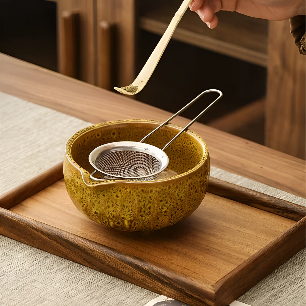Matcha - Tee-Set 5-teilig mit Keramikschale 14 cm