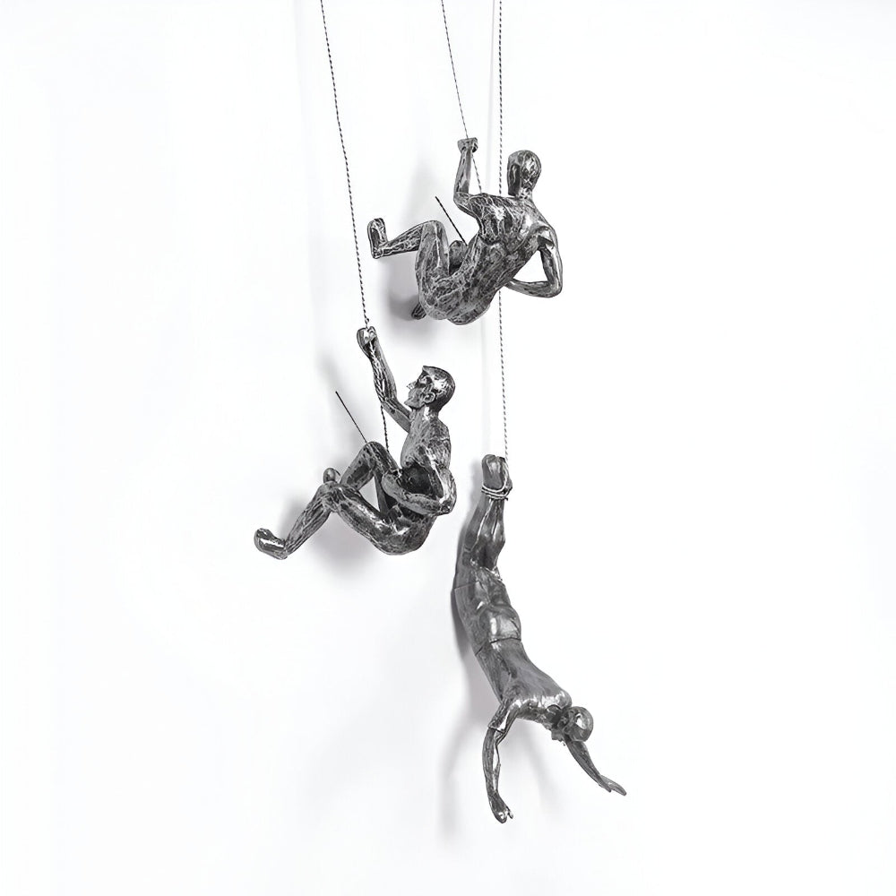 Kreatives Wandkunst Set - Kletternder Mann Dekor Ornament für Einzigartige Wohnästhetik