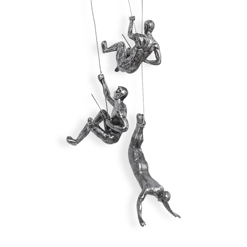 Kreatives Wandkunst Set - Kletternder Mann Dekor Ornament für Einzigartige Wohnästhetik