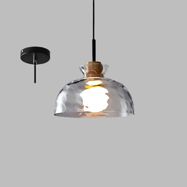 Wellenförmige - Glas-Pendelleuchte, minimalistisch