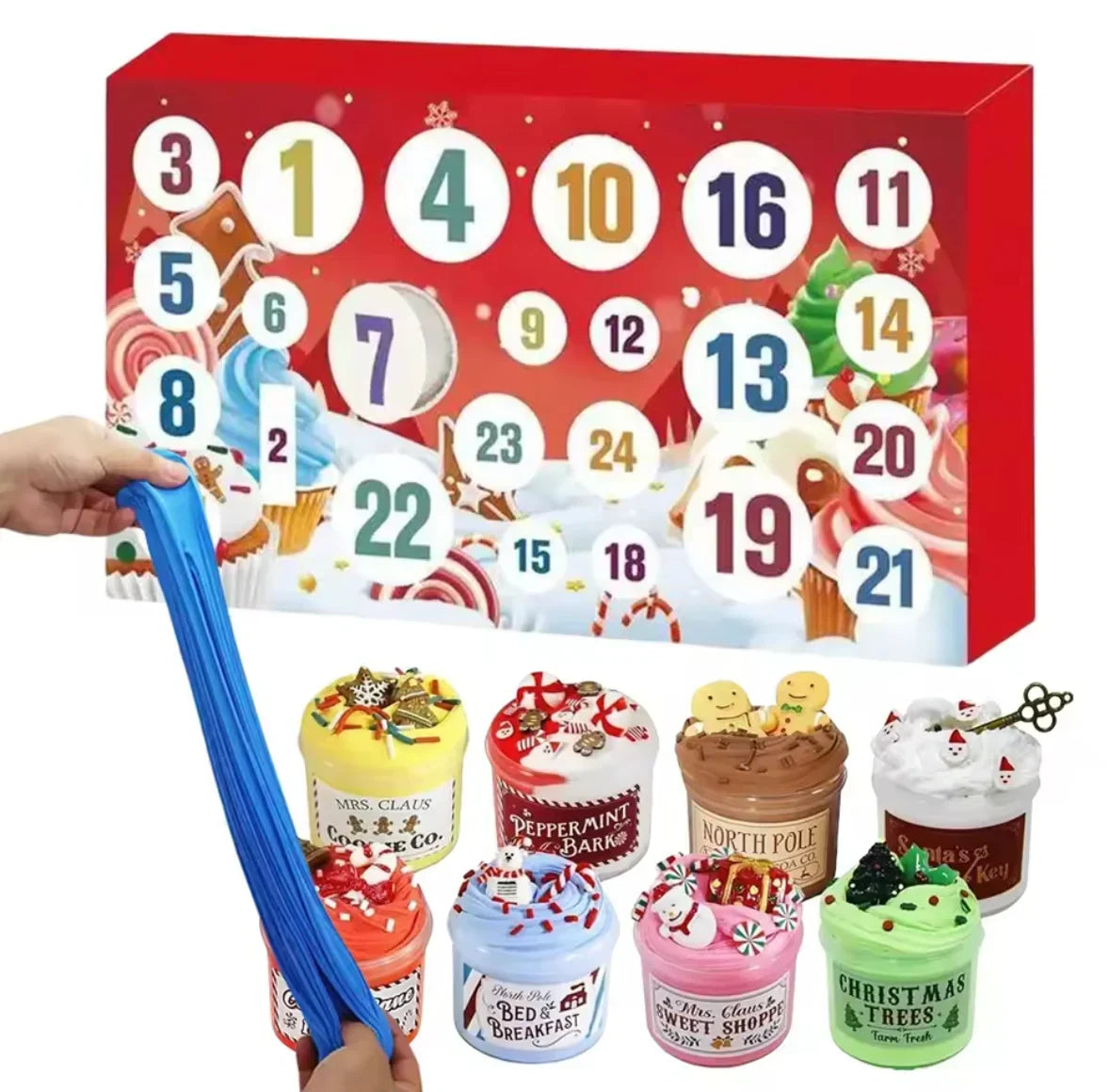 SlimeOrbit - 2026 Slime-Adventskalender mit 24 einzigartigen Slime-Behältern