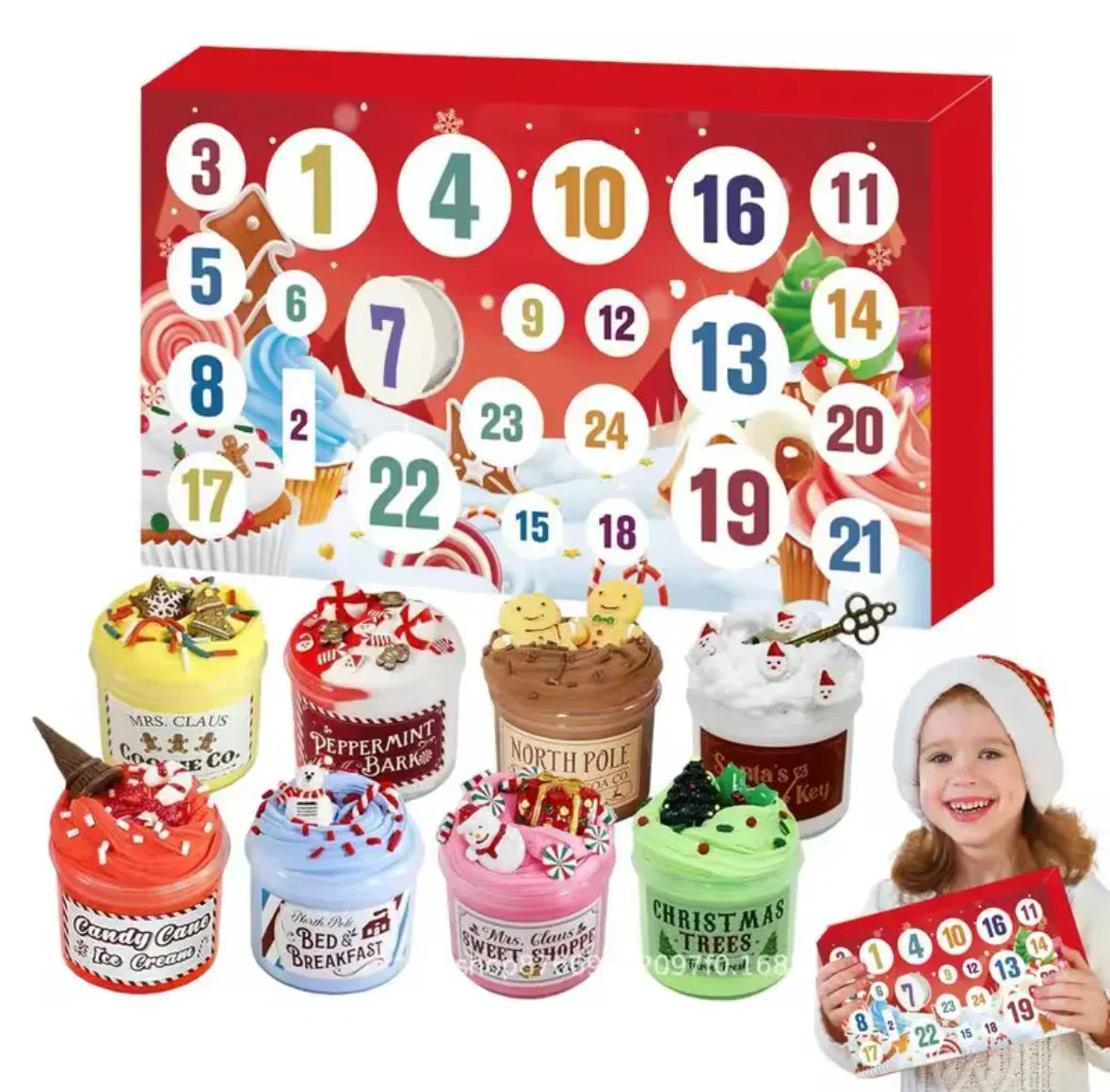 SlimeOrbit - 2026 Slime-Adventskalender mit 24 einzigartigen Slime-Behältern