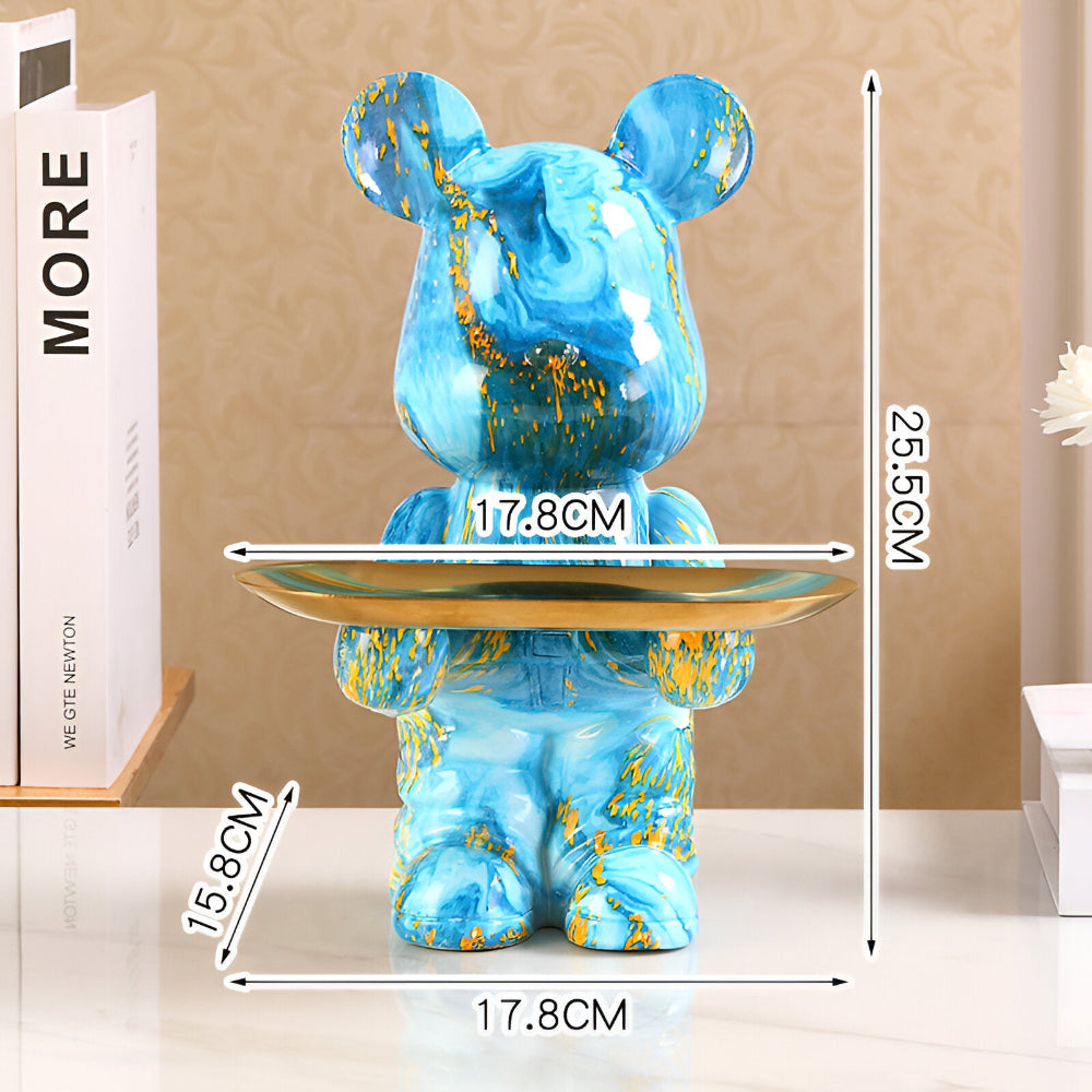 Luxe - Bear - Bären-Dekofigur Organizer aus Kunstharz mit
