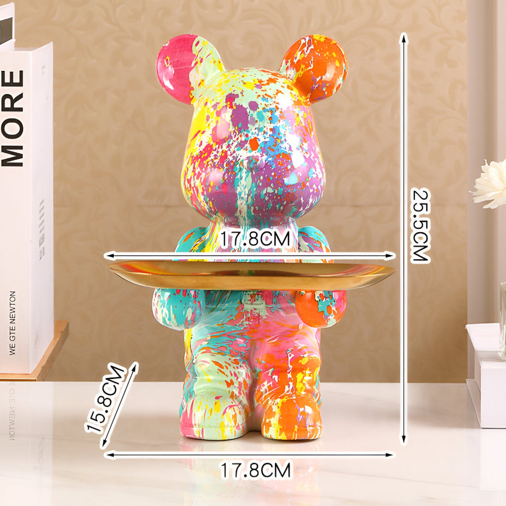 Luxe - Bear - Bären-Dekofigur Organizer aus Kunstharz mit