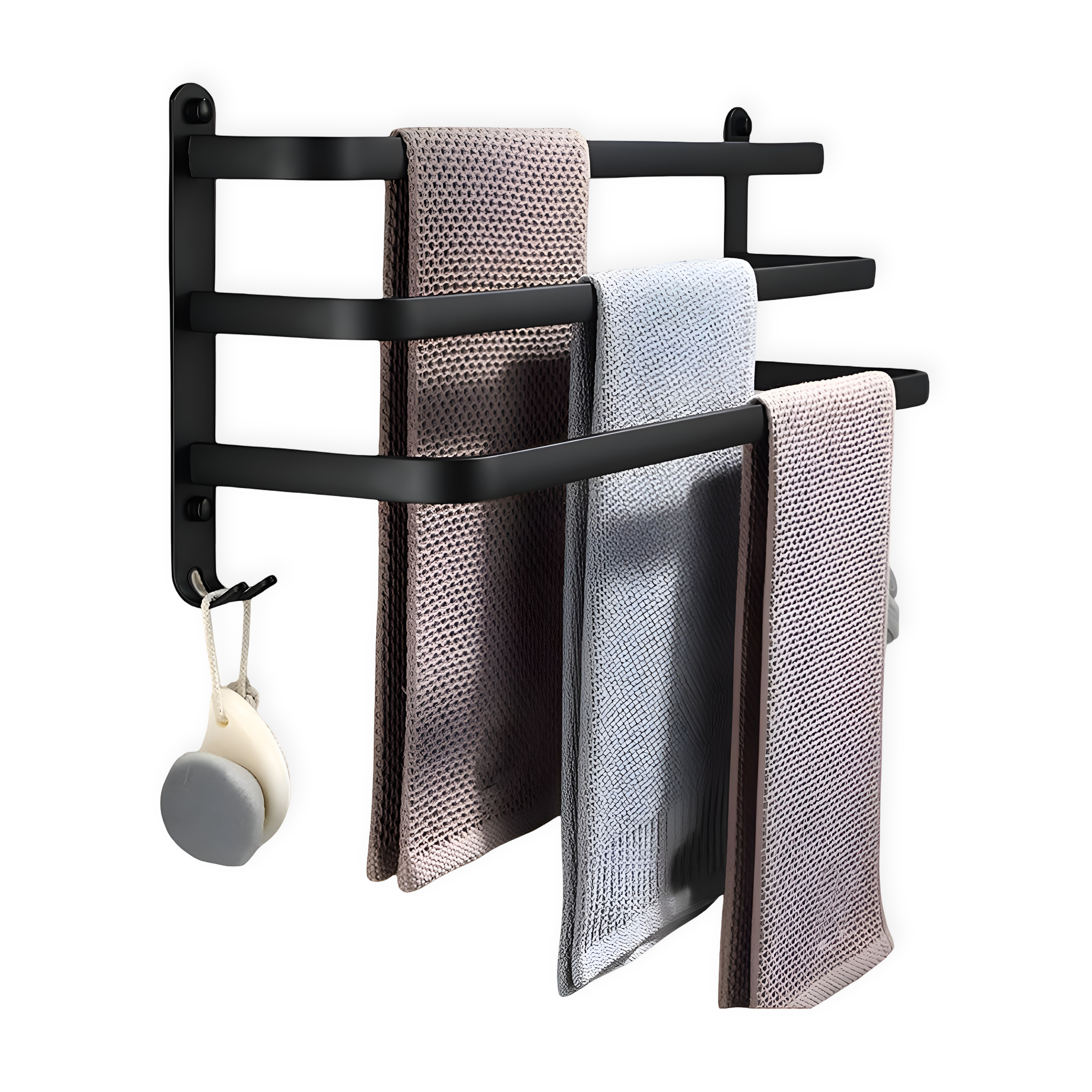 LuxeRack - Stilvoller Platzsparender Wandmontierter Handtuchhalter