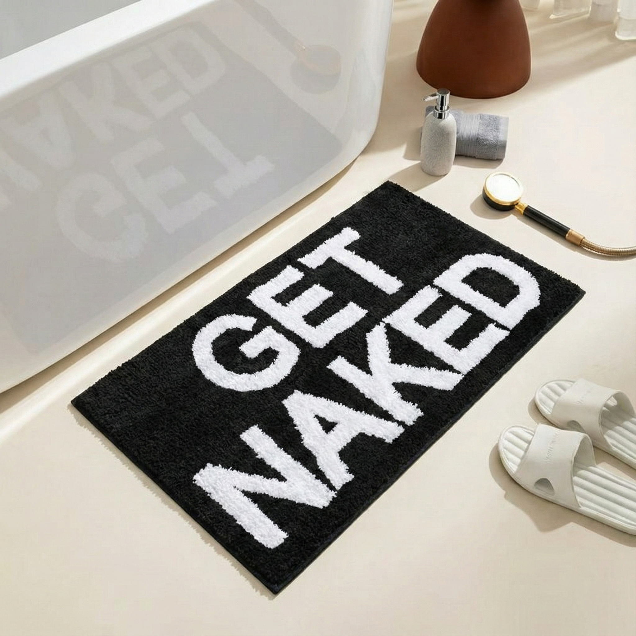 LuxLetter Badematte - Bunte Badematte - Badematten Rutschfest