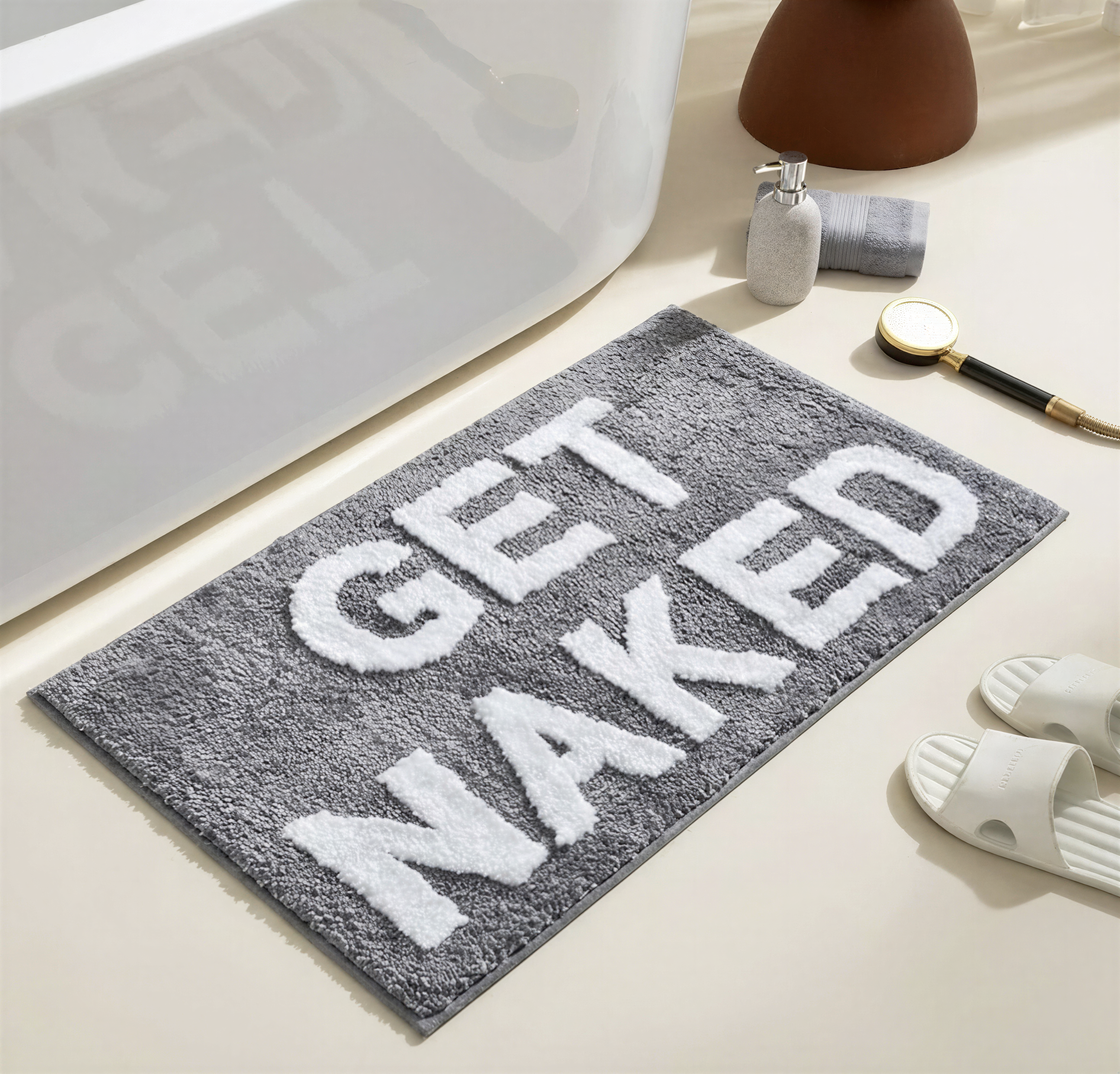 LuxLetter Badematte - Bunte Badematte - Badematten Rutschfest