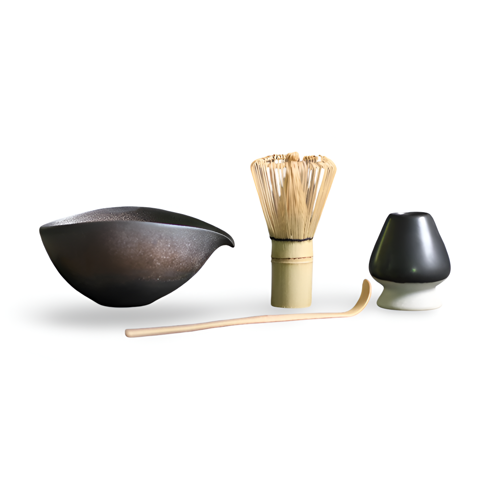 LuxuTea - Wares - Matcha Set 4-teilig aus Keramik & Bambus