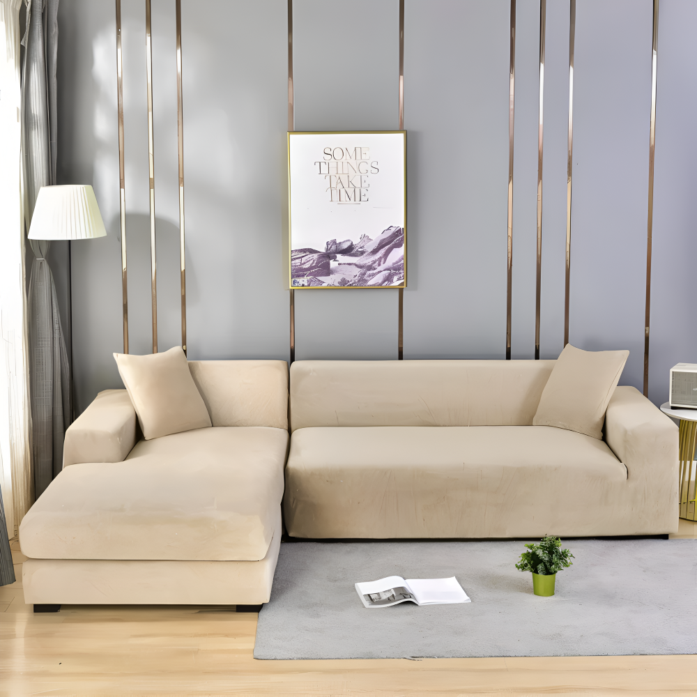 LuxuriFit Sofa Cover - Weicher, Elastischer und Eleganter Bezug für das Sofa