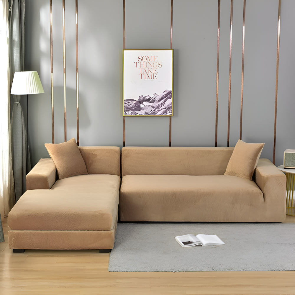 LuxuriFit Sofa Cover - Weicher, Elastischer und Eleganter Bezug für das Sofa