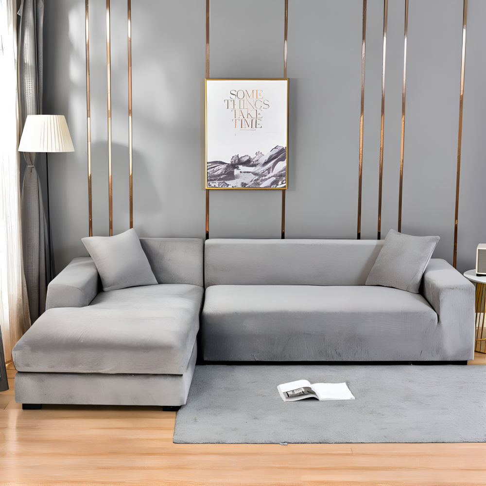 LuxuriFit Sofa Cover - Weicher, Elastischer und Eleganter Bezug für das Sofa