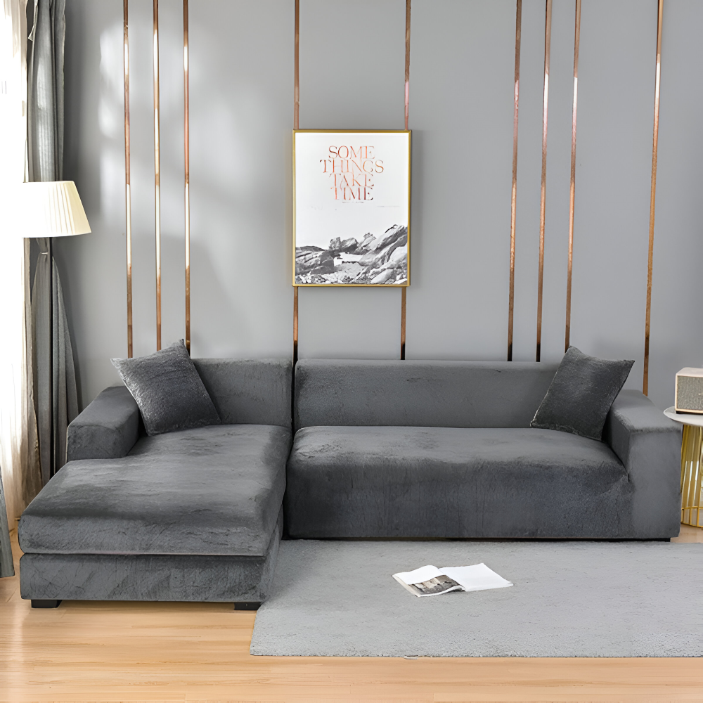 LuxuriFit Sofa Cover - Weicher, Elastischer und Eleganter Bezug für das Sofa