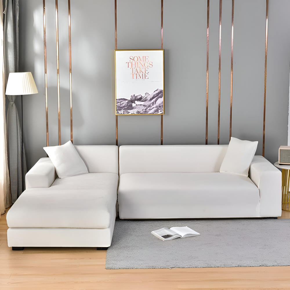 LuxuriFit Sofa Cover - Weicher, Elastischer und Eleganter Bezug für das Sofa