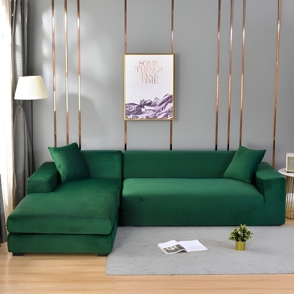 LuxuriFit Sofa Cover - Weicher, Elastischer und Eleganter Bezug für das Sofa