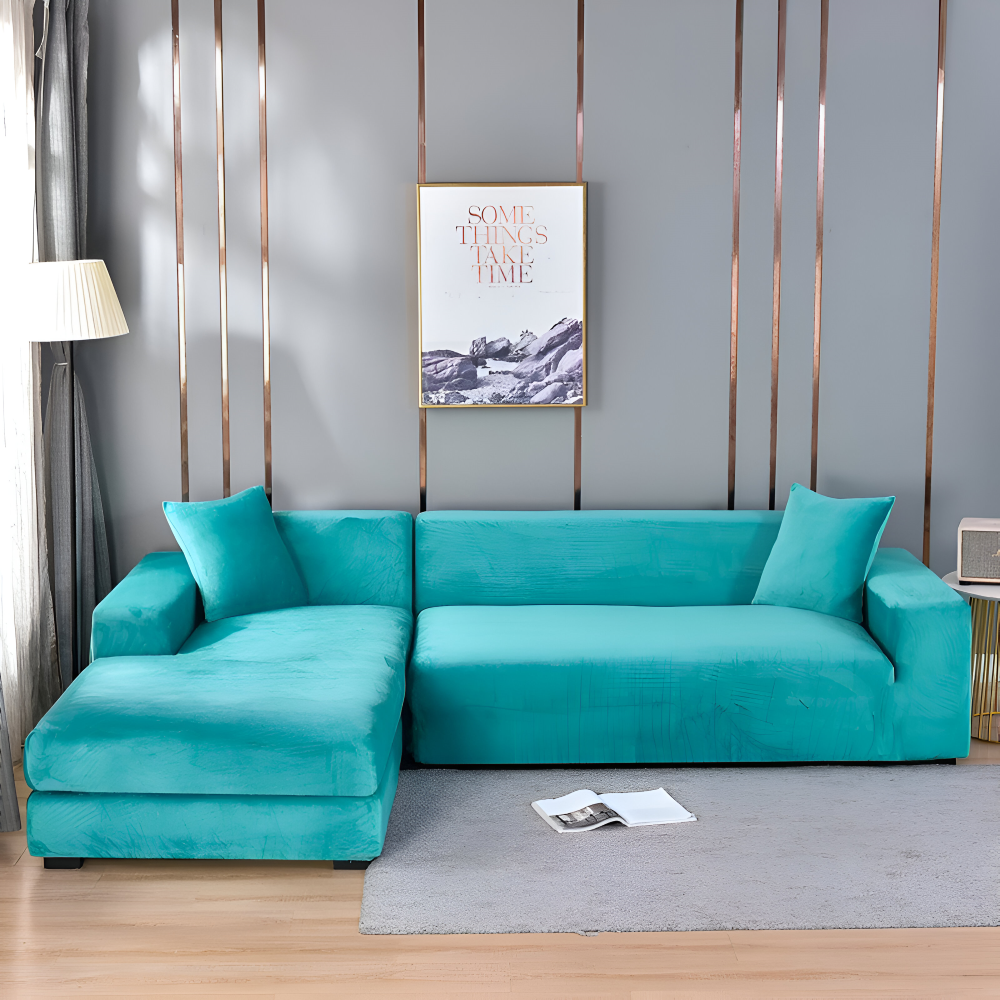LuxuriFit Sofa Cover - Weicher, Elastischer und Eleganter Bezug für das Sofa