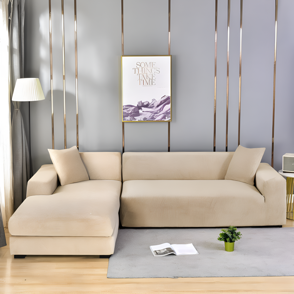 LuxuriFit Sofa Cover - Weicher, Elastischer und Eleganter Bezug für das Sofa