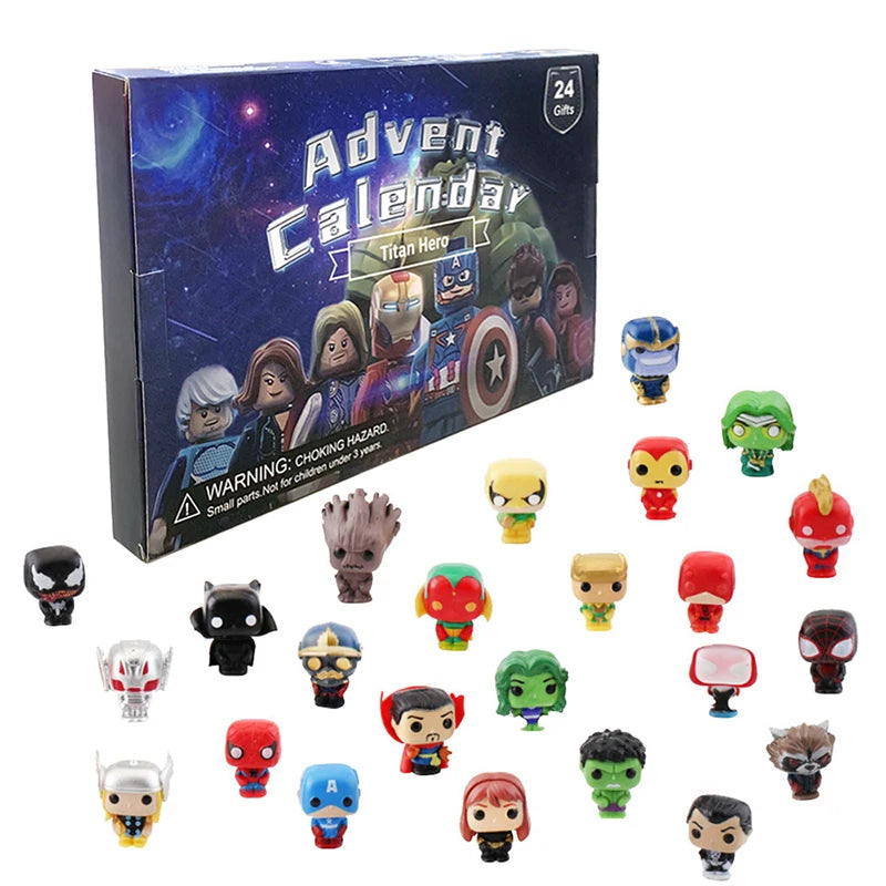 HeroCrate - Marvel Adventskalender mit 24 PVC-Actionfiguren