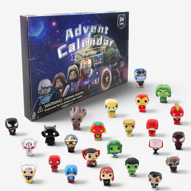 HeroCrate - Marvel Adventskalender mit 24 PVC-Actionfiguren
