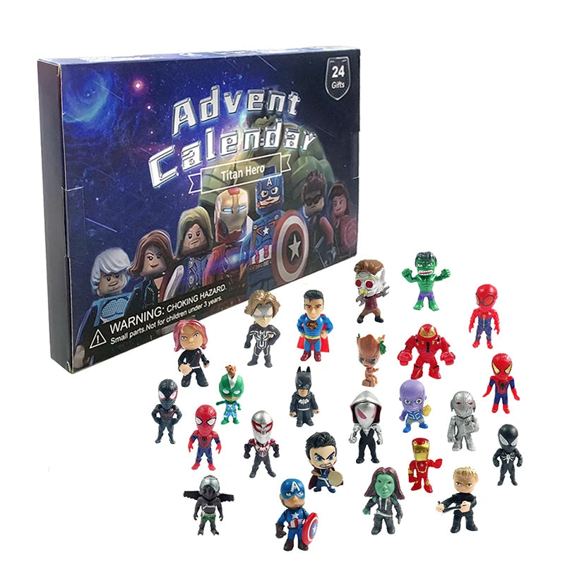 HeroCrate - Marvel Adventskalender mit 24 PVC-Actionfiguren