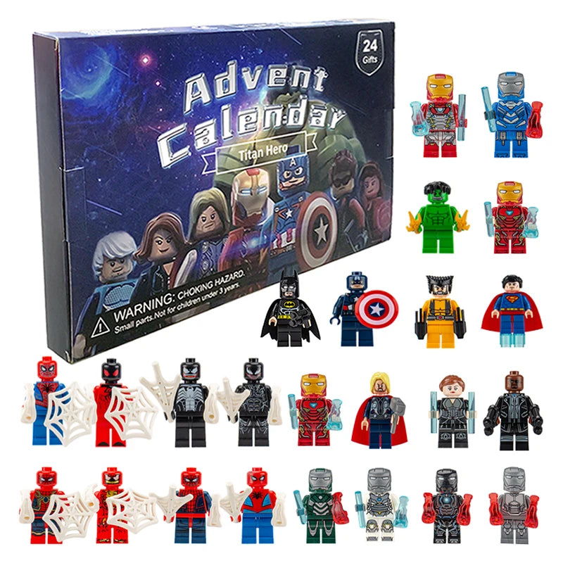 HeroCrate - Marvel Adventskalender mit 24 PVC-Actionfiguren