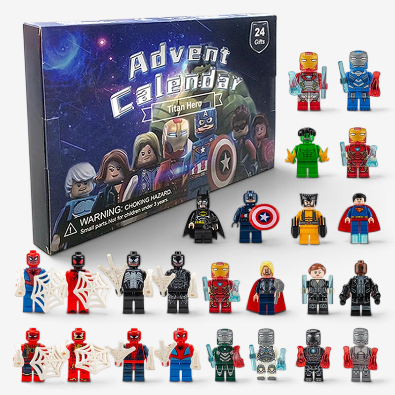 HeroCrate - Marvel Adventskalender mit 24 PVC-Actionfiguren
