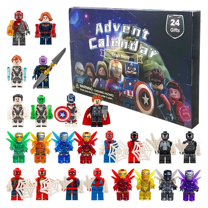 HeroCrate - Marvel Adventskalender mit 24 PVC-Actionfiguren
