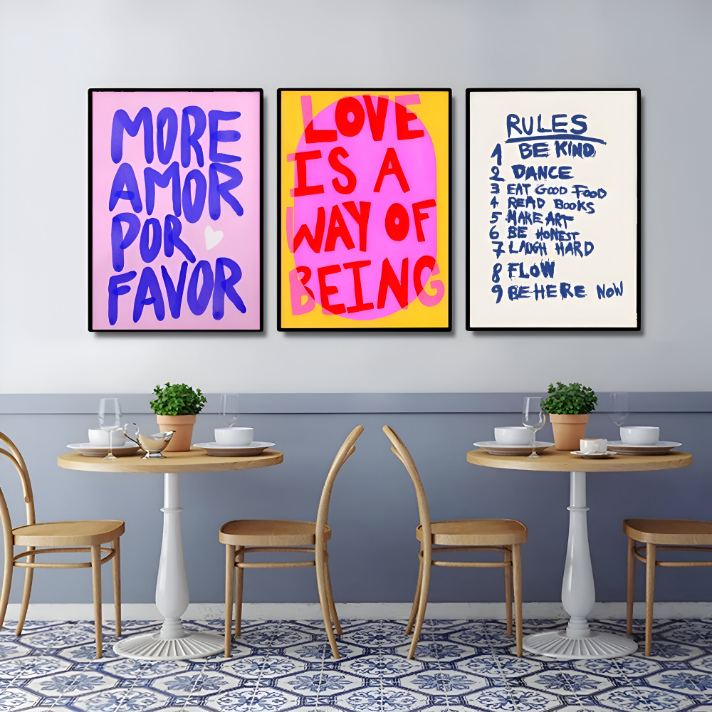 MaxiCite - Maximalist Inspirierende Zitate Canvas Painting - Moderne Wandkunst Dekoration