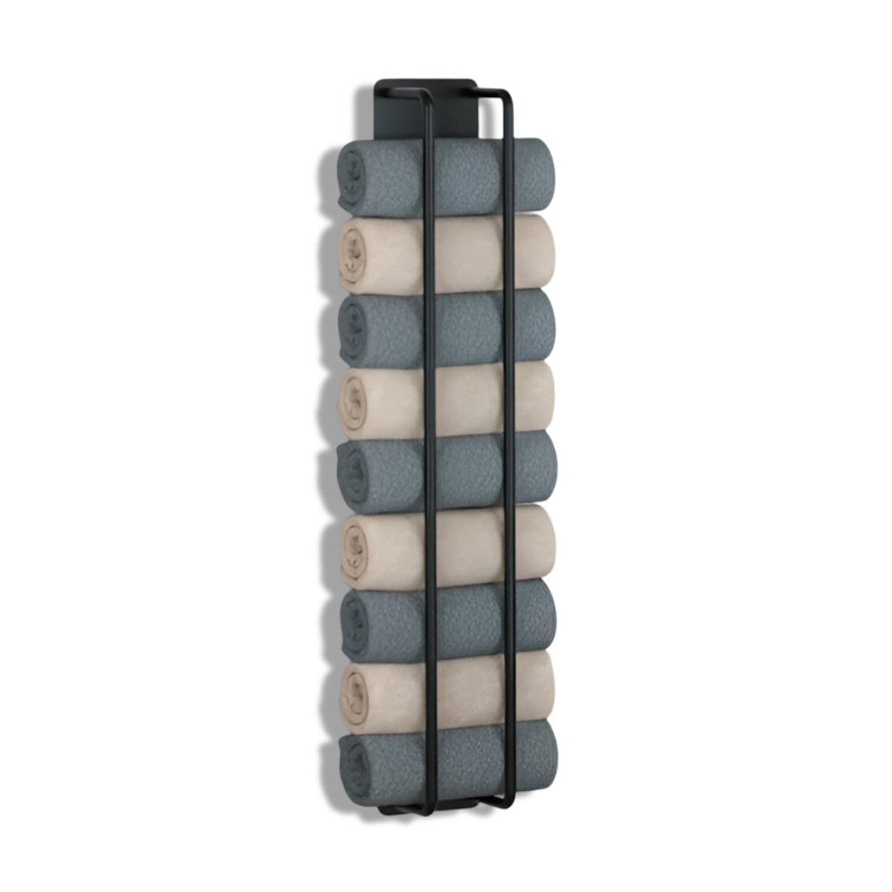 Metallischer Handtuchhalter - Premium Badezimmer Handtuchhalter - Multifunktionaler Badezimmer-Organizer