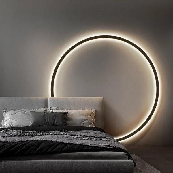 Minimalistische - runde LED-Wandleuchte