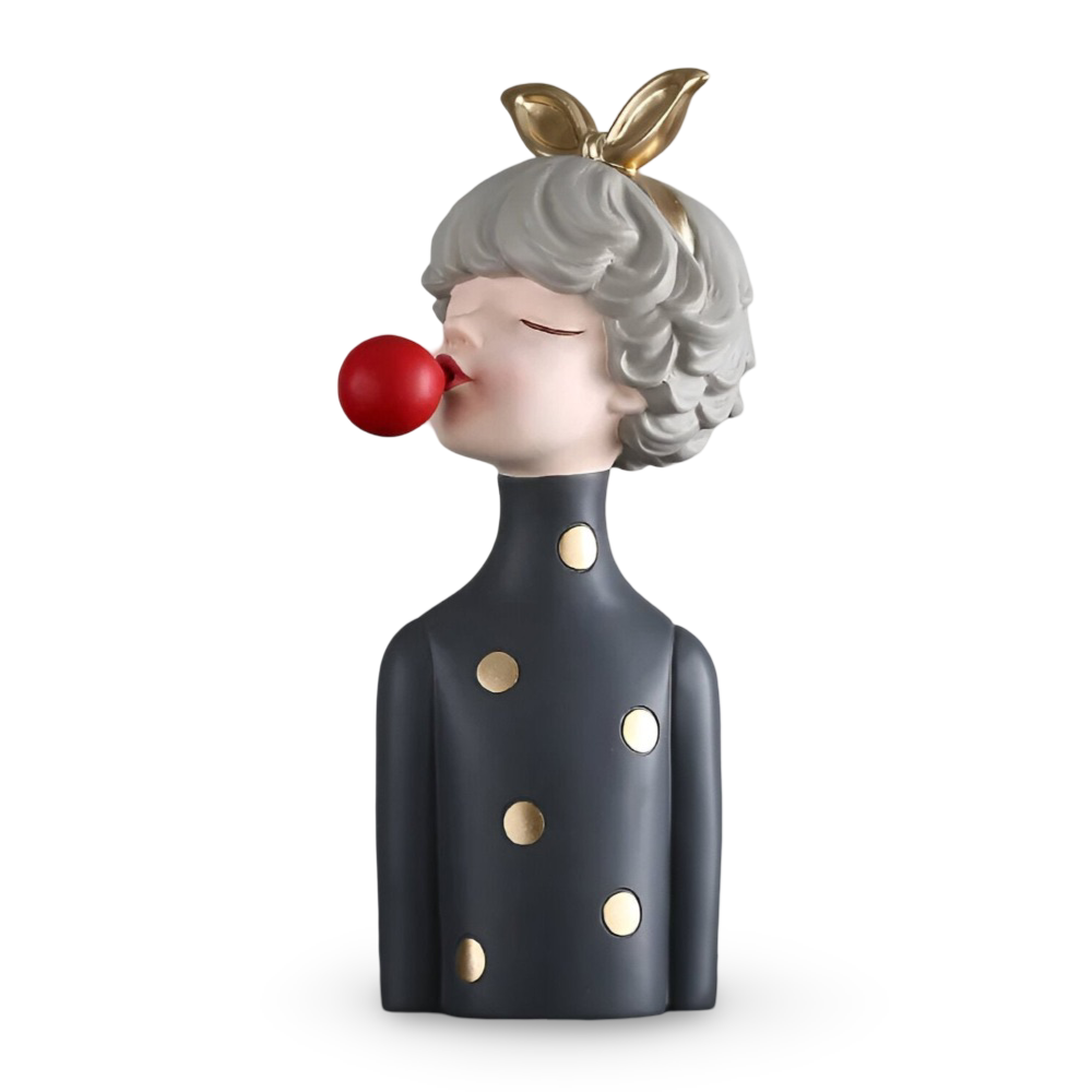 Missy - Statuen - Mädchenfigur aus Harz mit Haarschleife