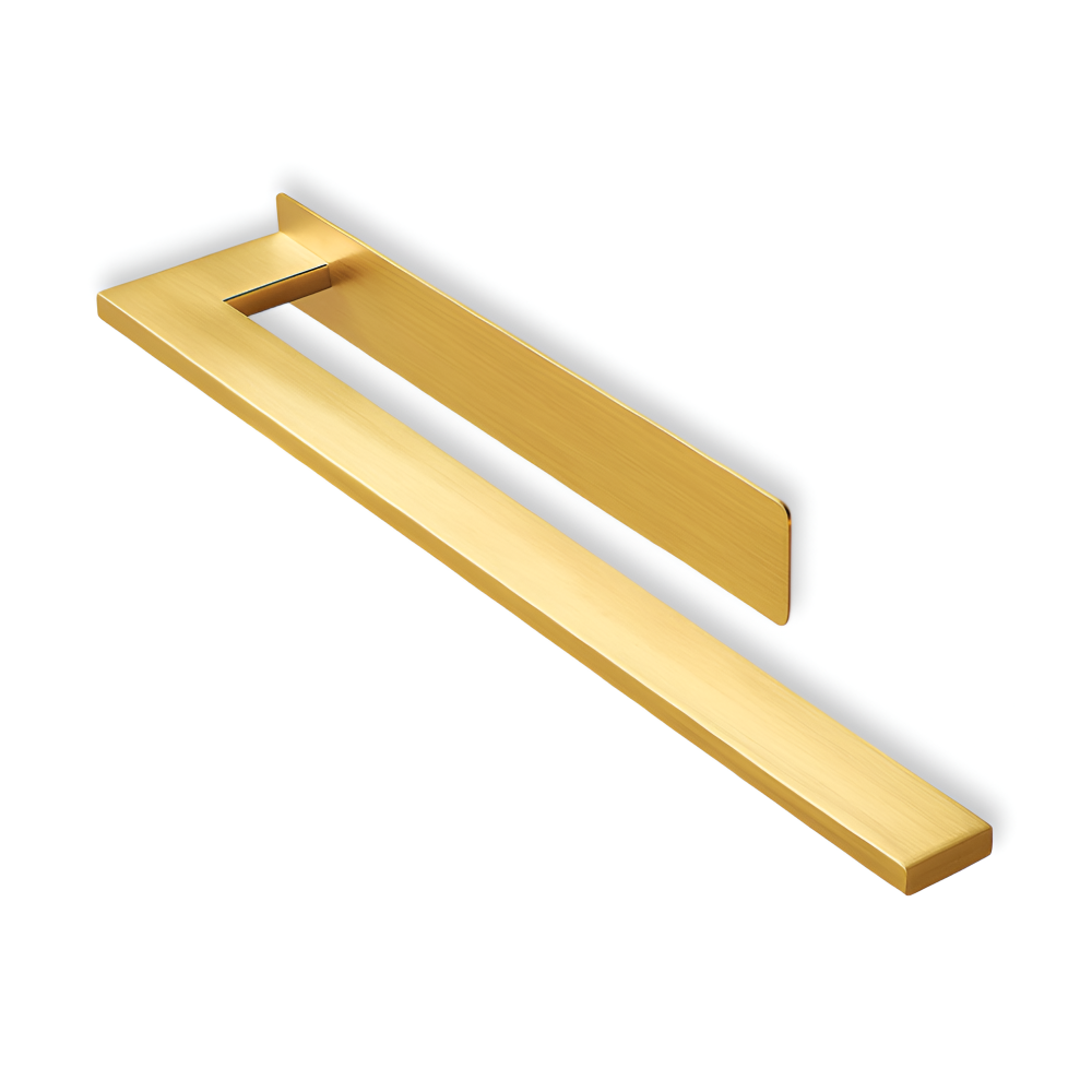 Moderner Edelstahl Schwarzer Handtuchhalter - Wandmontierter, Schlanker Badezimmerstauraum und Handtuchorganisation