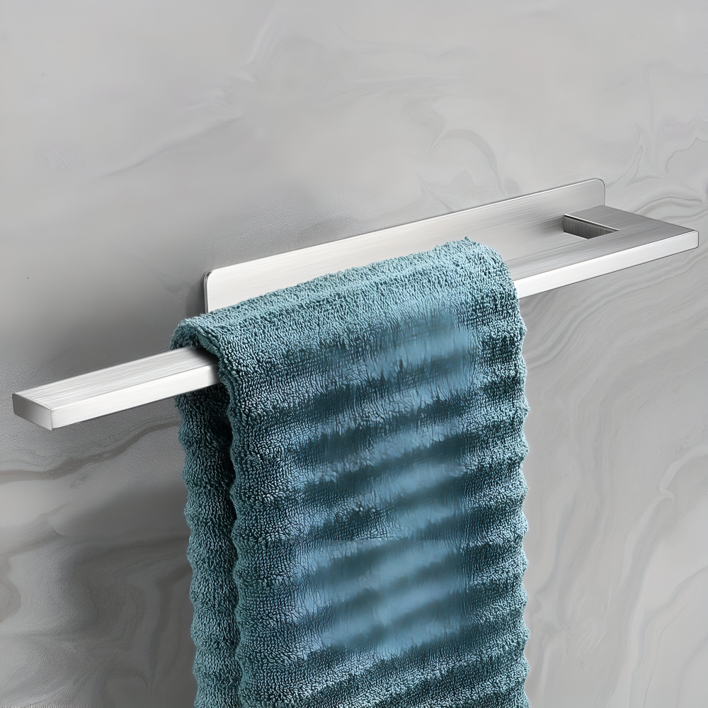 Moderner Edelstahl Schwarzer Handtuchhalter - Wandmontierter, Schlanker Badezimmerstauraum und Handtuchorganisation