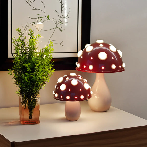 Bureia - LED-Tischleuchte im Pilzdesign, dimmbar, 2700 K