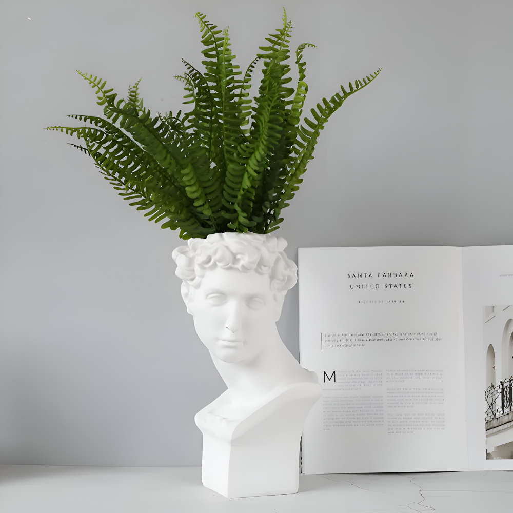 Mythischer - Blumentopf - Griechischer Kopf Übertopf aus