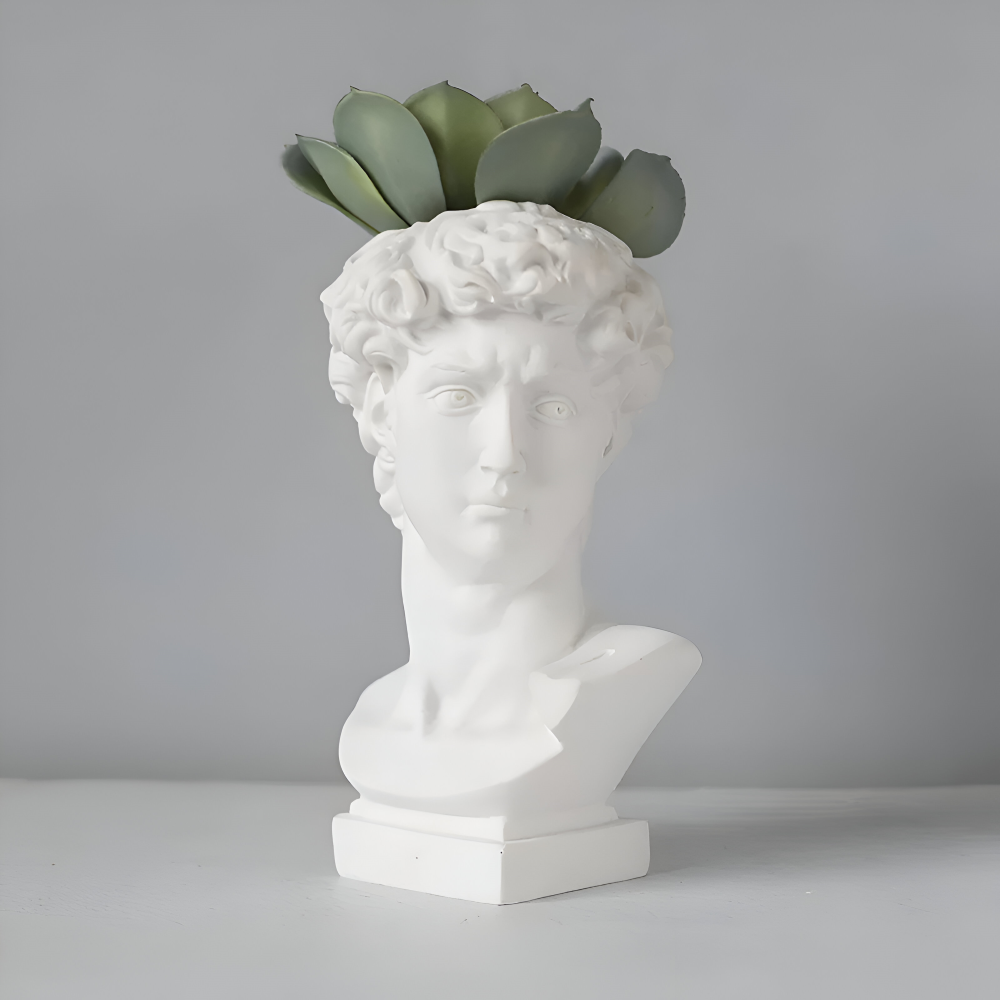 Mythischer - Blumentopf - Griechischer Kopf Übertopf aus