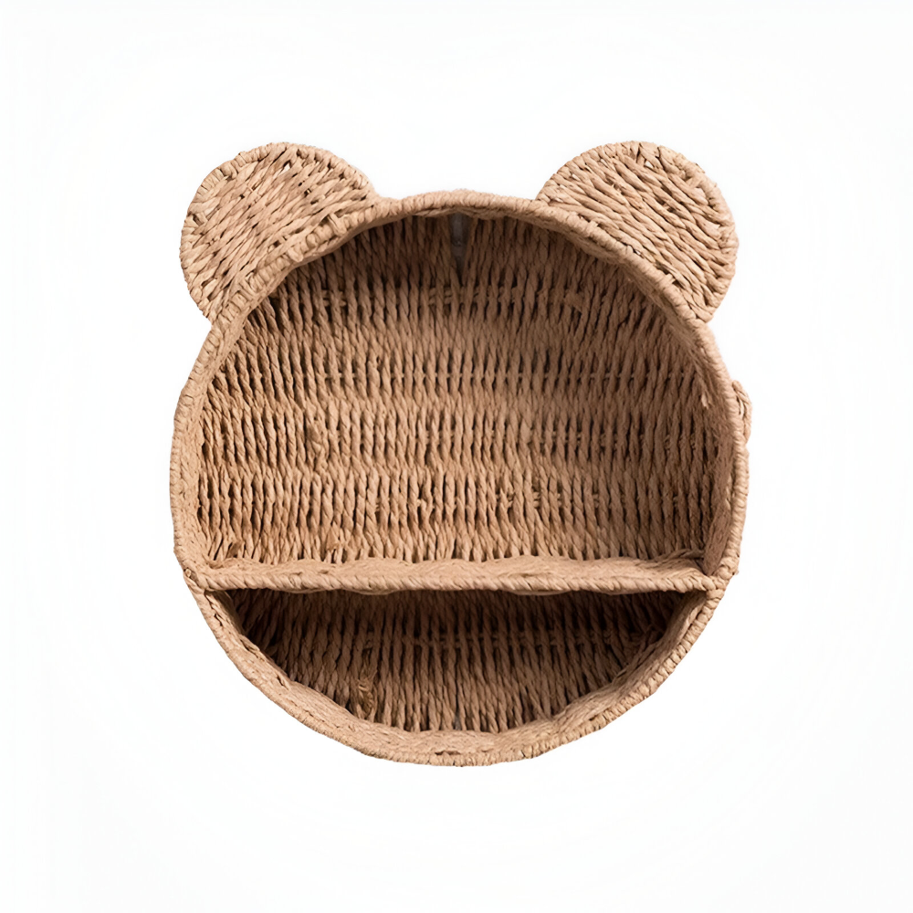 Rattan - Wandregal in Tierform handgefertigt