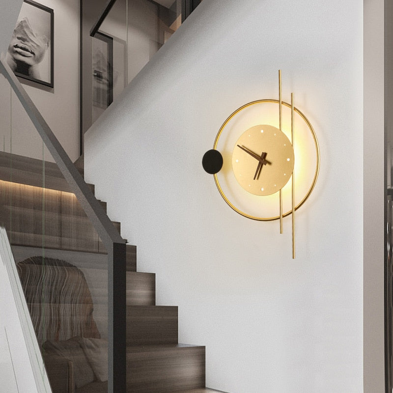 Kulinara - LED Wanduhr modern mit Ambientelicht