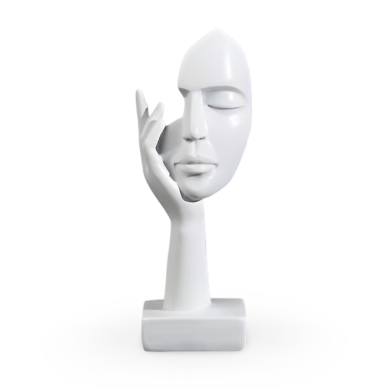 Nordic - Mind - Abstrakte Denker Skulptur aus Harz