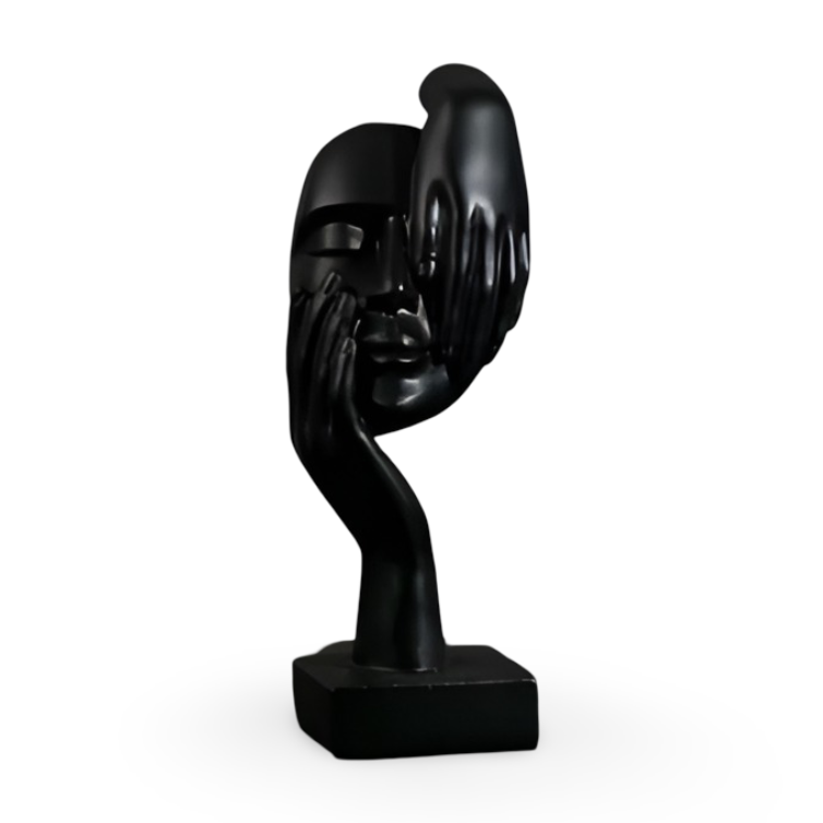 Nordic - Mind - Abstrakte Denker Skulptur aus Harz